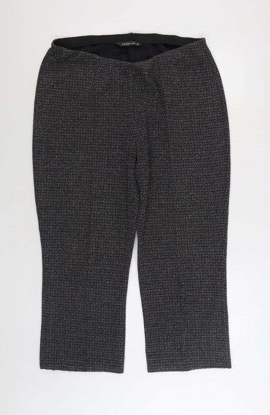 Bonmarché Womens Grey Polyester Trousers Size 18 L24 in Regular