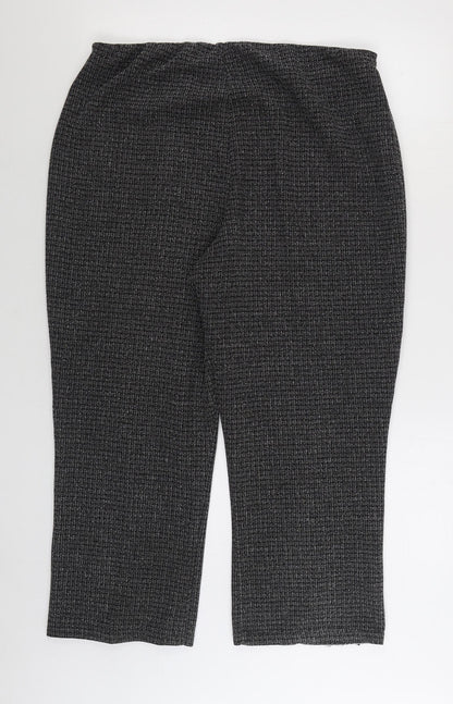 Bonmarché Womens Grey Polyester Trousers Size 18 L24 in Regular