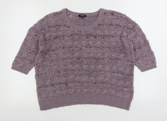Womens UK Size 14 Papaya Purple Pullover Jumper
