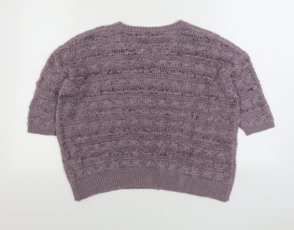 Womens UK Size 14 Papaya Purple Pullover Jumper