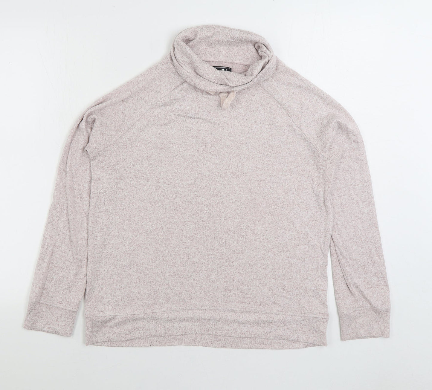 Avenue Womens Pink Viscose Pullover Sweatshirt Size S Pullover