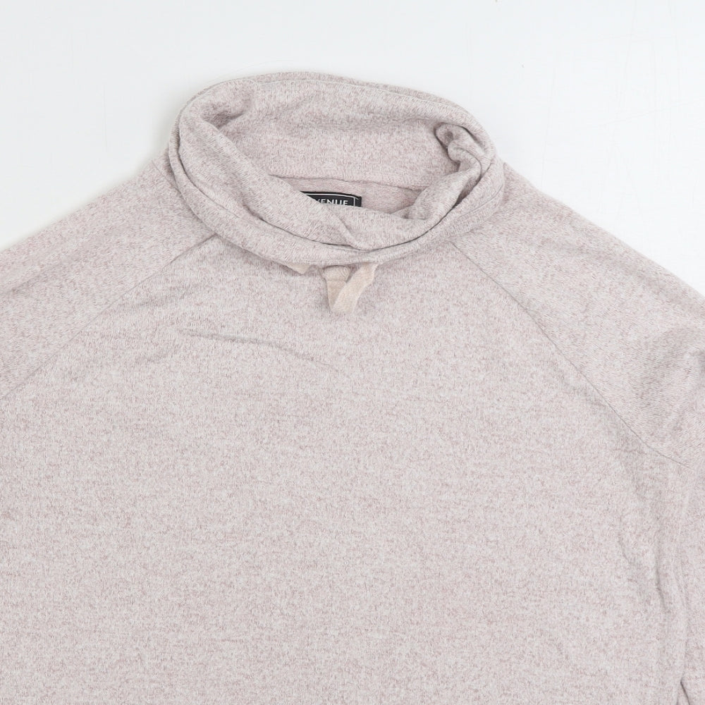 Avenue Womens Pink Viscose Pullover Sweatshirt Size S Pullover