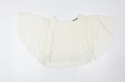 Womens UK Size 12 Select Ivory Basic Blouse