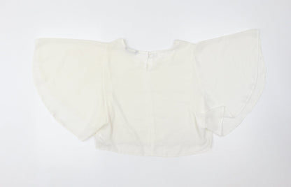 Womens UK Size 12 Select Ivory Basic Blouse