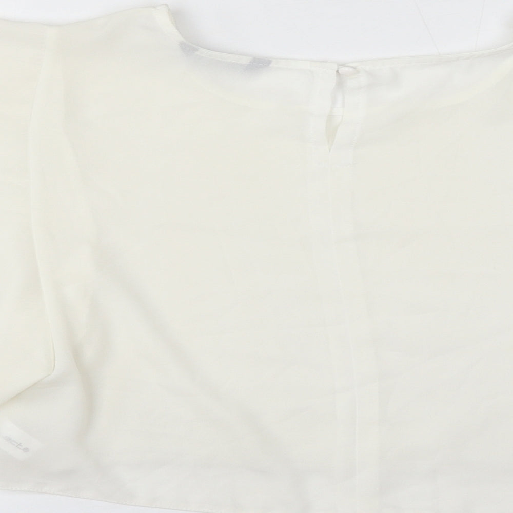 Womens UK Size 12 Select Ivory Basic Blouse