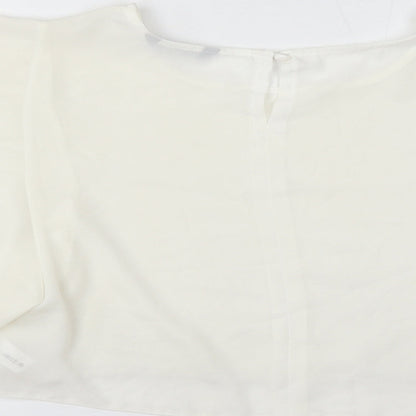 Womens UK Size 12 Select Ivory Basic Blouse