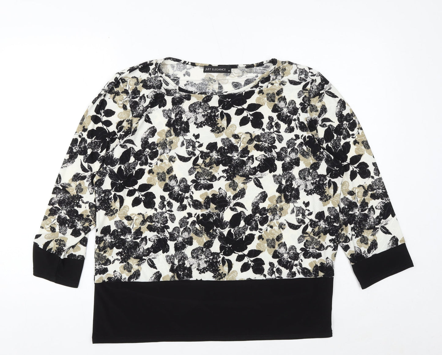 Womens UK Size 20 JUST ELEGANCE Multicoloured Basic Blouse