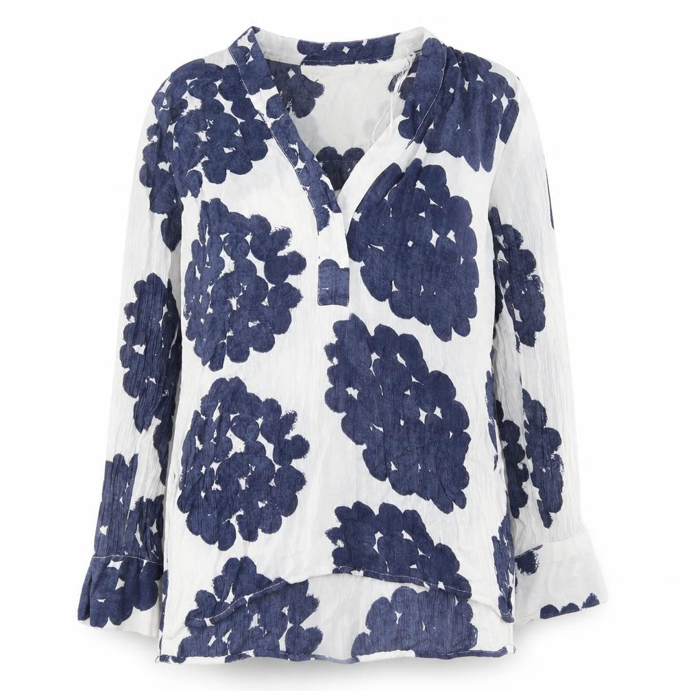Womens UK Size 6 H&M Blue Basic Button-Up