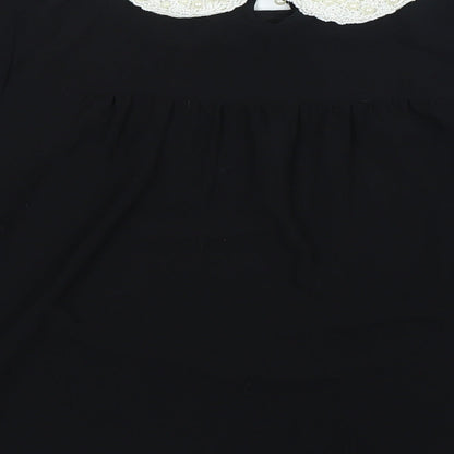 Womens UK Size M Darling Blue Basic Blouse