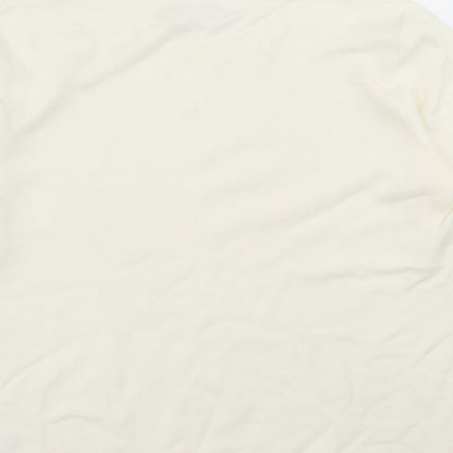 Womens UK Size 14 BHS Ivory Basic T-Shirt