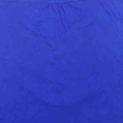 Gap Womens Blue Viscose Basic T-Shirt Size L V-Neck