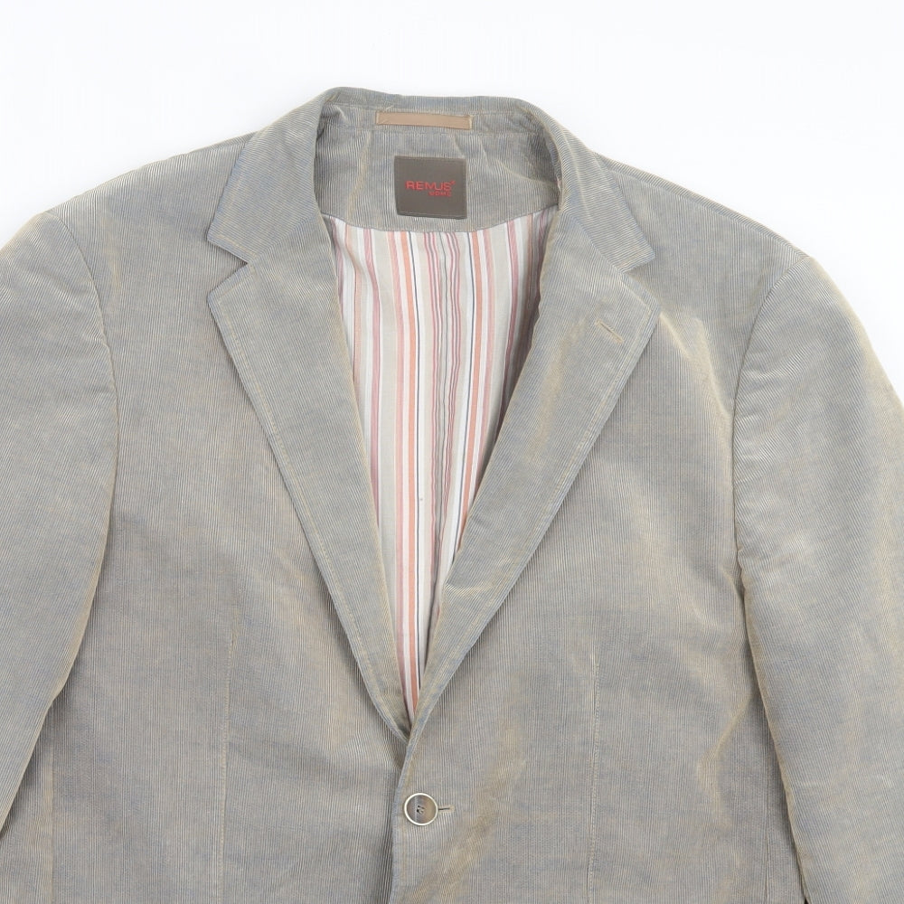 Mens UK Size 40 REMUS Regular Green Suit Jacket