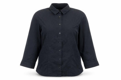 Womens UK Size 8 Marks and Spencer Black Basic Button-Up