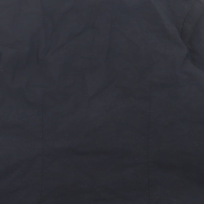 Womens UK Size 8 Marks and Spencer Black Basic Button-Up
