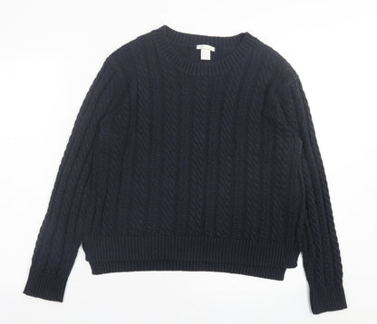 Womens UK Size M H&M Blue Pullover Jumper