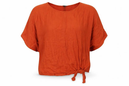 Womens UK Size S River Island Orange Basic T-Shirt
