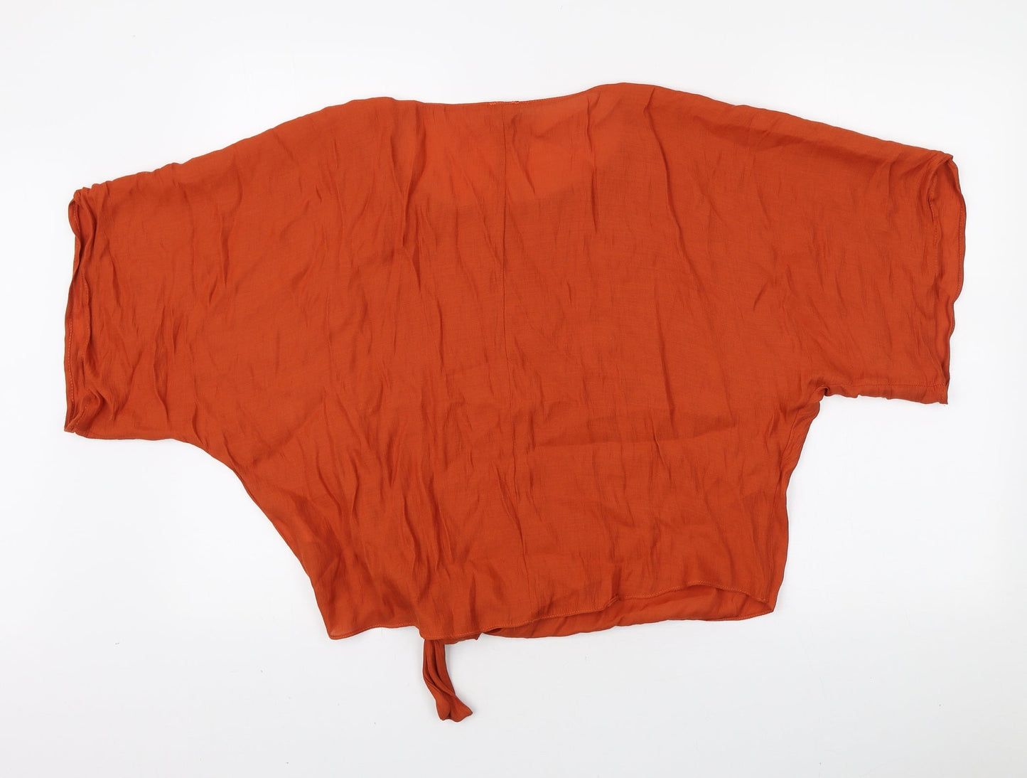 Womens UK Size S River Island Orange Basic T-Shirt