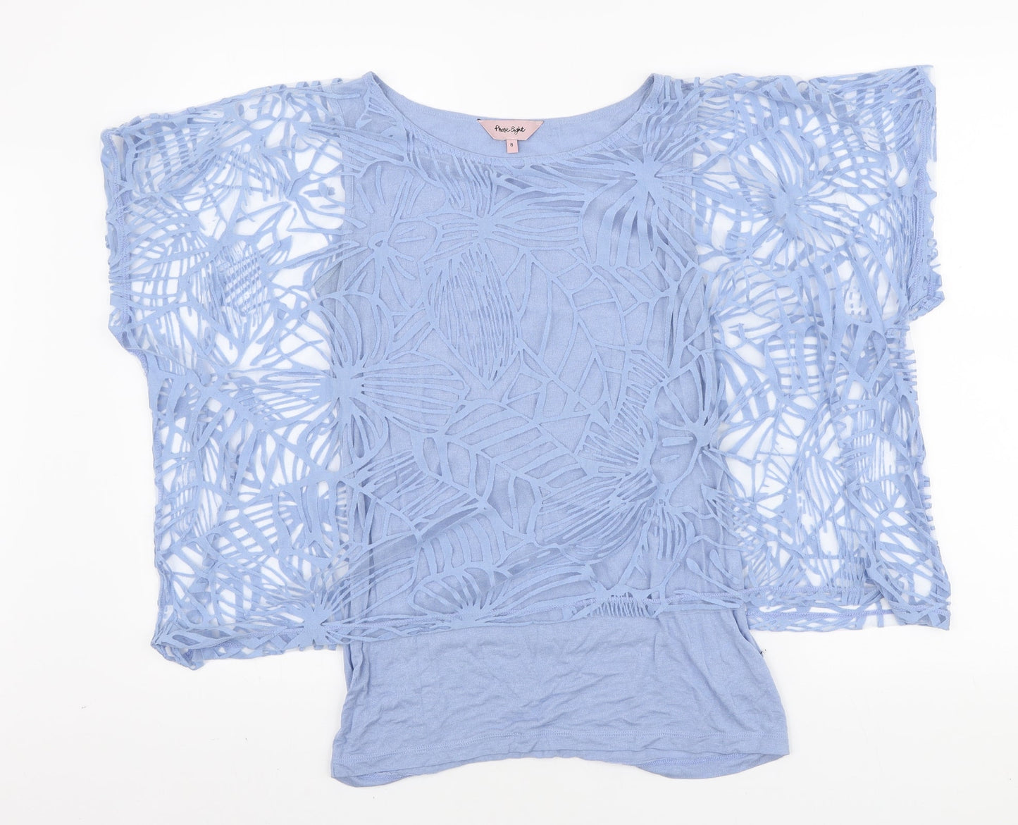 Womens UK Size 8 Phase Eight Blue Basic Blouse