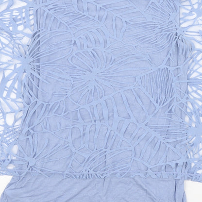 Womens UK Size 8 Phase Eight Blue Basic Blouse