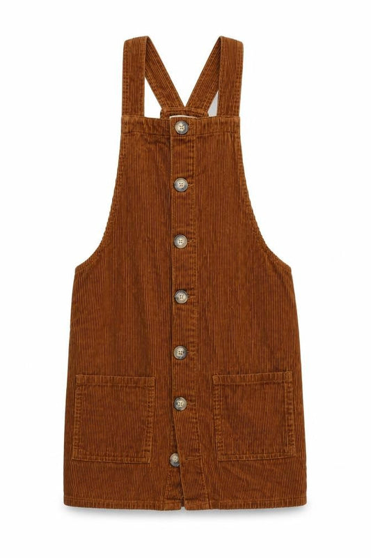 Womens UK Size 6 Denim & Co. One-Piece Brown Dungaree