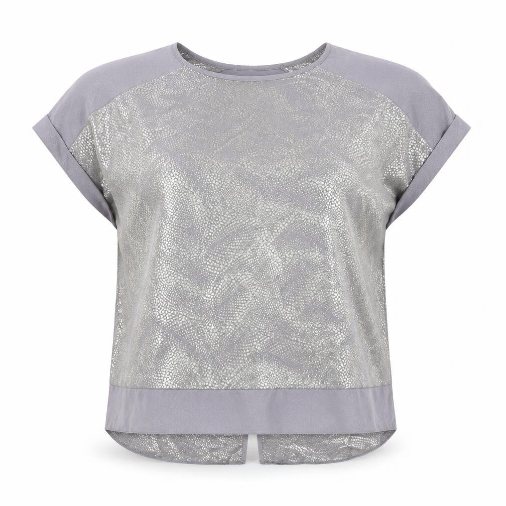 Womens UK Size S Wallis Grey Basic Blouse