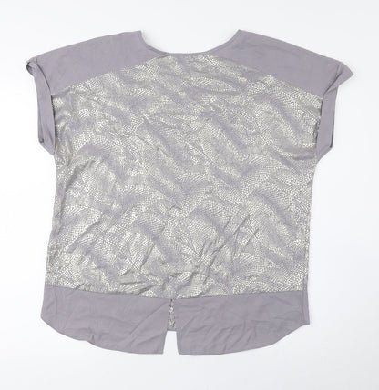 Womens UK Size S Wallis Grey Basic Blouse