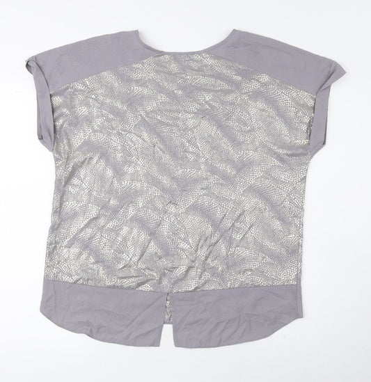 Womens UK Size S Wallis Grey Basic Blouse