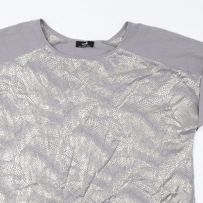 Womens UK Size S Wallis Grey Basic Blouse