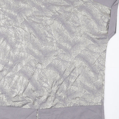 Womens UK Size S Wallis Grey Basic Blouse