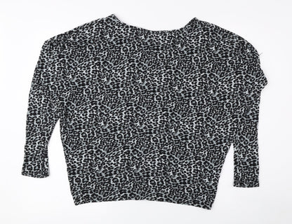 Womens UK Size S Wallis Black Basic Blouse