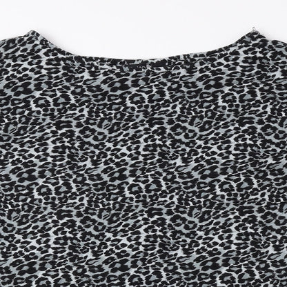 Womens UK Size S Wallis Black Basic Blouse