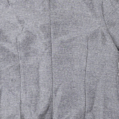 Golden Crown Womens Grey Polyester Basic T-Shirt Size 14 Scoop Neck