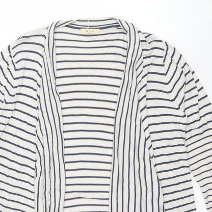 Womens UK Size 18 Oui Blue Cardigan Jumper