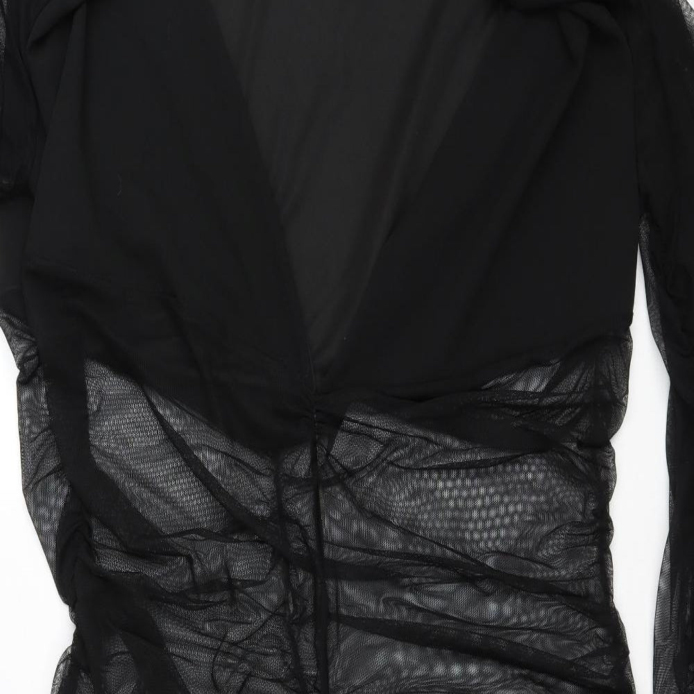 Boohoo Womens Black Polyester Jumpsuit One-Piece Size 28 L32 in Pullover