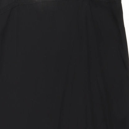 River Island Womens Black Polyester Tank Dress Size 12 V-Neck Pullover