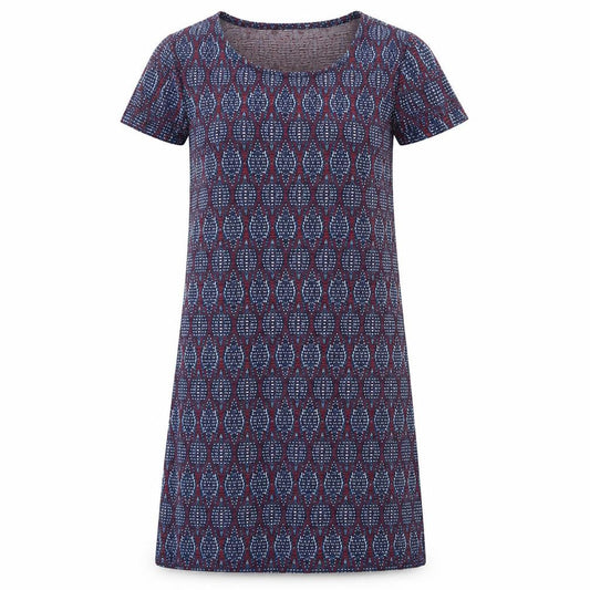 Preworn Womens Blue Geometric Polyester A-Line Size XS Scoop Neck Pullover