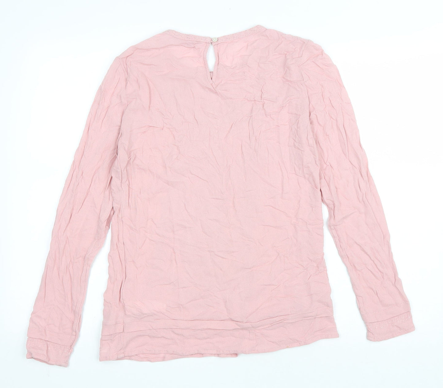 Womens UK Size 8 Marks and Spencer Pink Basic T-Shirt
