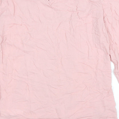 Womens UK Size 8 Marks and Spencer Pink Basic T-Shirt