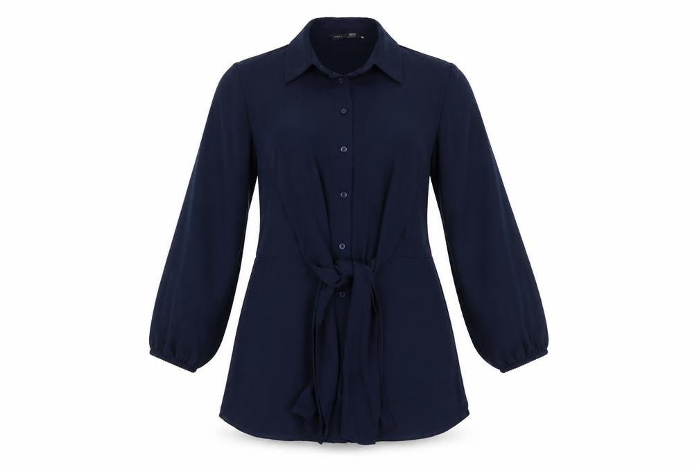 Womens UK Size 10 Marks and Spencer Blue Basic Button-Up