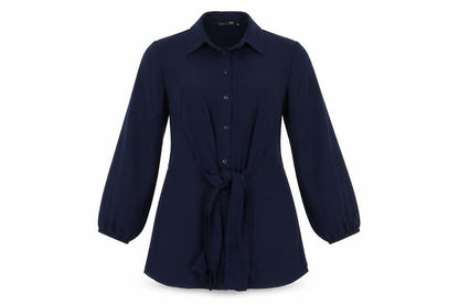 Womens UK Size 10 Marks and Spencer Blue Basic Button-Up