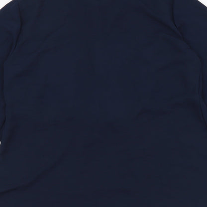 Womens UK Size 10 Marks and Spencer Blue Basic Button-Up