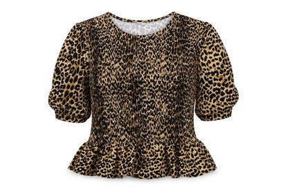 Womens UK Size M Oasis Brown Basic Blouse