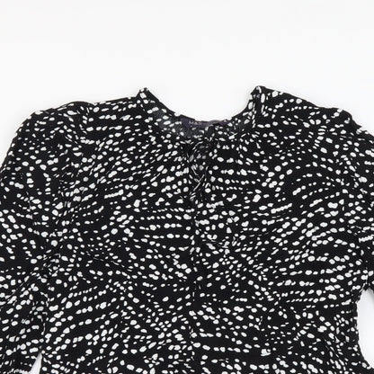 Womens UK Size 10 Marks and Spencer Black Basic Blouse