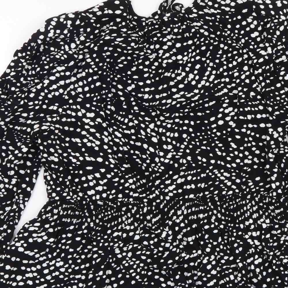 Womens UK Size 10 Marks and Spencer Black Basic Blouse