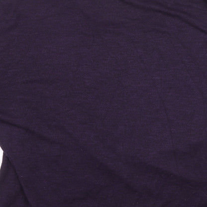 Womens UK Size 12 Apricot Purple Pullover Jumper