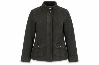 Marks & Spencer Womens Green Jacket Size 14 Zip