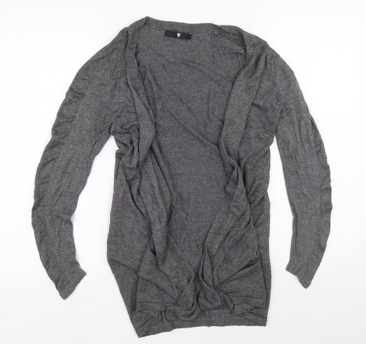 V by Very Womens Grey Acrylic Cardigan Jumper Size 10
