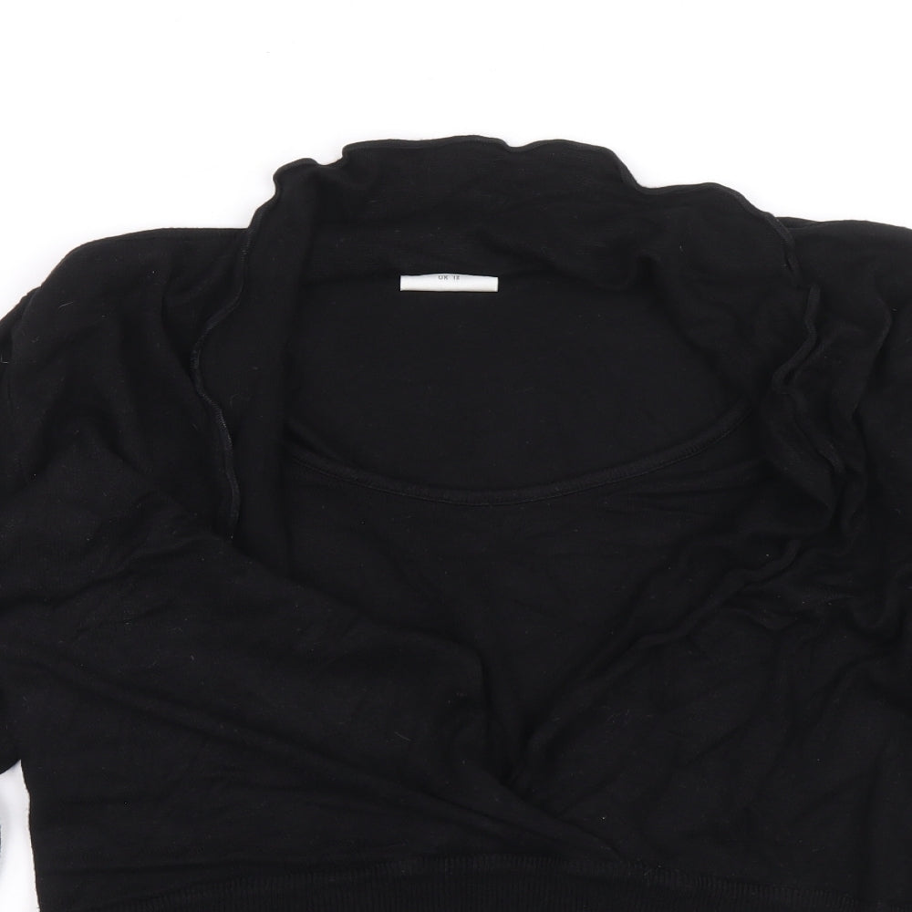 Womens UK Size 12 NEXT Black Pullover Jumper