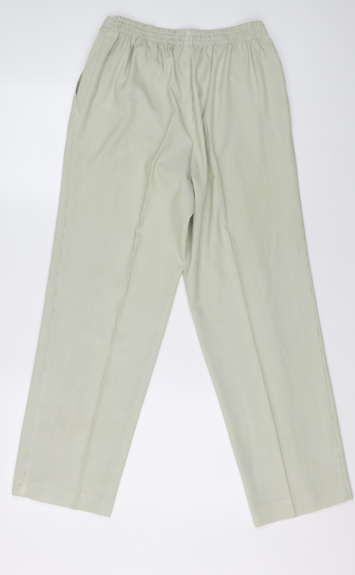 Womens UK Size 12 Marks and Spencer Regular Fit  Green Trousers