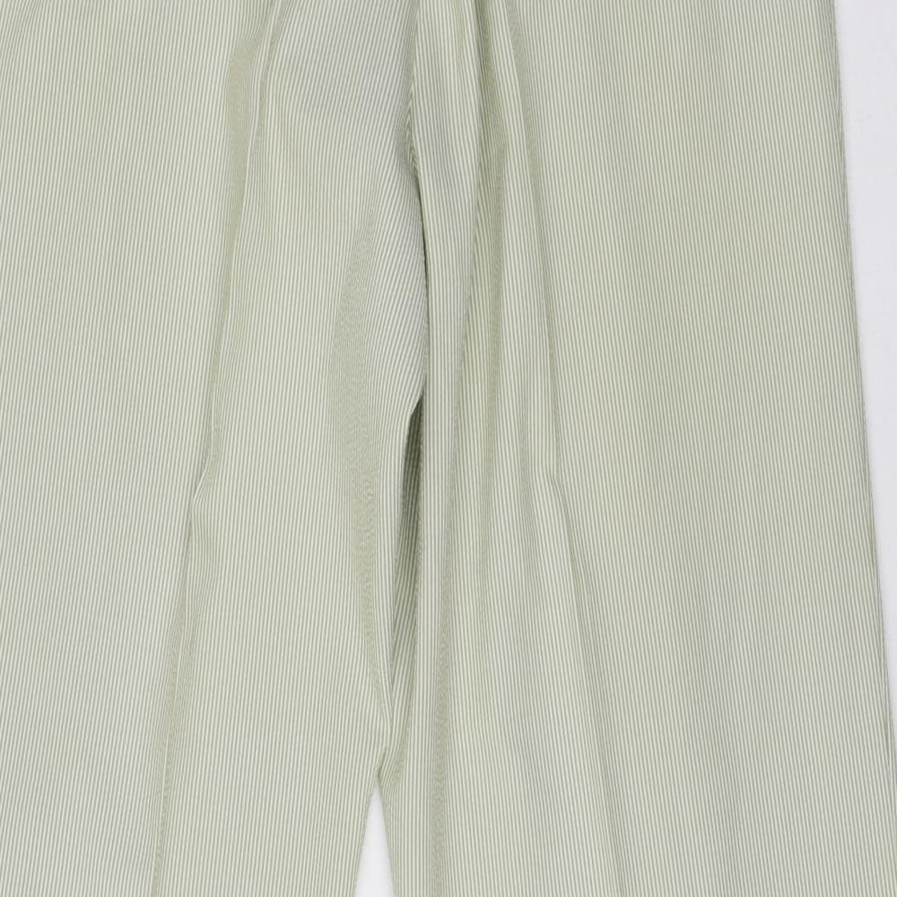 Womens UK Size 12 Marks and Spencer Regular Fit  Green Trousers